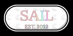 rainbow sail sticker
